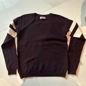 Aritzia TNA Maroon 100% Merino Wool Crewneck Sweater